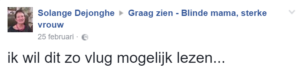 reactie Solange Dejonghe "graag-zien" het oek